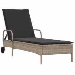 VidaXL 3261439 chaise d'extérieur Terrace Siège rembourré Polyuréthane, Acier Gris