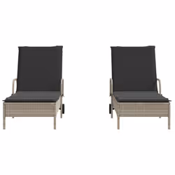 VidaXL 3261439 chaise d'extérieur Terrace Siège rembourré Polyuréthane, Acier Gris - Vue supplémentaire 4