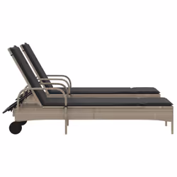VidaXL 3261439 chaise d'extérieur Terrace Siège rembourré Polyuréthane, Acier Gris - Vue supplémentaire 5