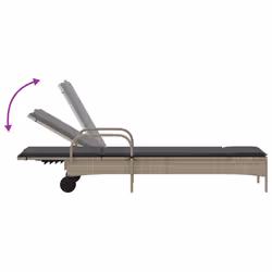 VidaXL 3261439 chaise d'extérieur Terrace Siège rembourré Polyuréthane, Acier Gris - Vue supplémentaire 7