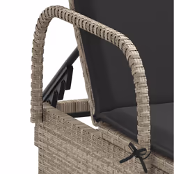 VidaXL 3261439 chaise d'extérieur Terrace Siège rembourré Polyuréthane, Acier Gris - Vue supplémentaire 8
