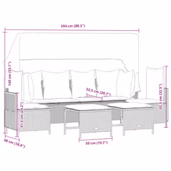 VidaXL 3261553 ensemble de meubles de jardin - Vue supplémentaire 7