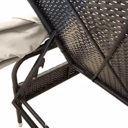 VidaXL 3261569 chaise d'extérieur Linge Siège rembourré Polyuréthane, Acier Crème, Blanc - Vue supplémentaire 8