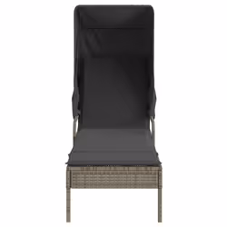 VidaXL 3261571 chaise d'extérieur Linge Siège rembourré Polyuréthane, Acier Gris - Vue supplémentaire 4