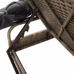 VidaXL 3261571 chaise d'extérieur Linge Siège rembourré Polyuréthane, Acier Gris - Vue supplémentaire 8
