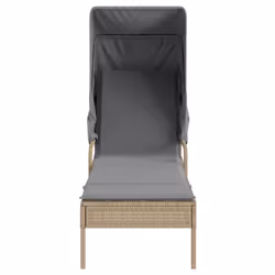VidaXL 3261572 chaise d'extérieur Linge Siège rembourré Polyuréthane, Acier Gris - Vue supplémentaire 4