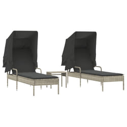 VidaXL 3261574 chaise d'extérieur Linge Siège rembourré Polyuréthane, Acier Gris