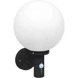 Vidaxl - Lampe murale extérieure avec capteur Noir IP44