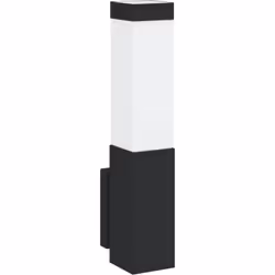 Cette lampe murale d'extérieur a un look moderne et épuré, alliant fonction et style. Fabriquée en métal et plastique de bonn ...