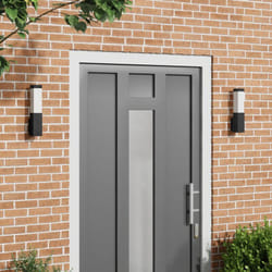 Vidaxl - Appliques Murales Extérieures 2 pcs Noir en Acier Inoxydable IP44