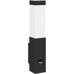Vidaxl - Lumière Murale Extérieure Détecteur Noir Acier Inoxydable IP44