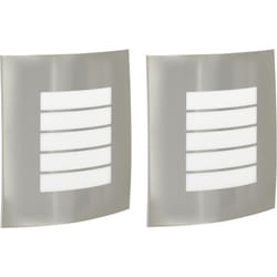 Vidaxl - Appliques Murales Extérieures 2 pcs Argent Acier Inoxydable IP44