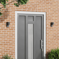 Vidaxl - Appliques Murales Extérieures avec Détecteur 2 pcs Acier Inoxydable Noir IP44