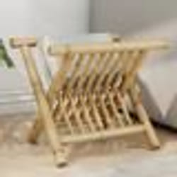 vidaXL Porte-revue 42x30,5x34,5 cm bambou