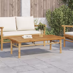 vidaXL Table basse 110x55x35 cm bambou
