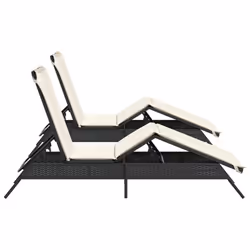 VidaXL 3261578 chaise d'extérieur Terrace Siège rembourré Polyuréthane, Acier Crème, Blanc - Vue supplémentaire 6