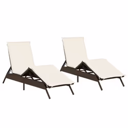 VidaXL 3261579, Terrace, Siège rembourré, Polyuréthane, Acier, Crème, Blanc, 110 kg, 590 mm