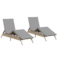 VidaXL 3261581 chaise d'extérieur Terrace Siège rembourré Polyuréthane, Acier Gris