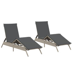 VidaXL 3261583 chaise d'extérieur Terrace Siège rembourré Polyuréthane, Acier Gris