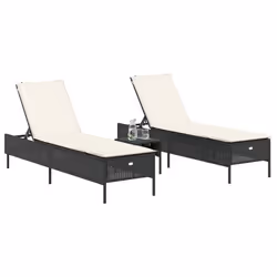 VidaXL 3261587 chaise d'extérieur Terrace Siège rembourré Polyuréthane, Acier Crème, Blanc