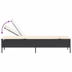 VidaXL 3261587 chaise d'extérieur Terrace Siège rembourré Polyuréthane, Acier Crème, Blanc - Vue supplémentaire 8