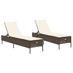 VidaXL 3261588 chaise d'extérieur Terrace Siège rembourré Polyuréthane, Acier Crème, Blanc