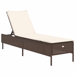 VidaXL 3261588 chaise d'extérieur Terrace Siège rembourré Polyuréthane, Acier Crème, Blanc - Vue supplémentaire 4