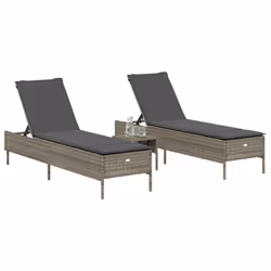 VidaXL 3261589 chaise d'extérieur Terrace Siège rembourré Polyuréthane, Acier Gris