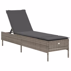 VidaXL 3261589 chaise d'extérieur Terrace Siège rembourré Polyuréthane, Acier Gris - Vue supplémentaire 4