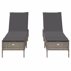 VidaXL 3261589 chaise d'extérieur Terrace Siège rembourré Polyuréthane, Acier Gris - Vue supplémentaire 5