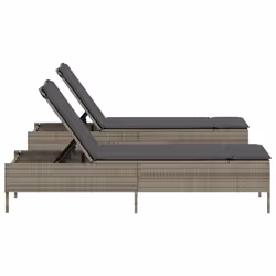 VidaXL 3261589 chaise d'extérieur Terrace Siège rembourré Polyuréthane, Acier Gris - Vue supplémentaire 6