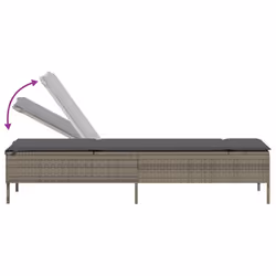 VidaXL 3261589 chaise d'extérieur Terrace Siège rembourré Polyuréthane, Acier Gris - Vue supplémentaire 8
