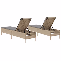 VidaXL 3261590 chaise d'extérieur Terrace Siège rembourré Polyuréthane, Acier Gris - Vue supplémentaire 7