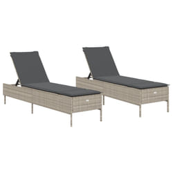 VidaXL 3261592 chaise d'extérieur Terrace Siège rembourré Polyuréthane, Acier Gris