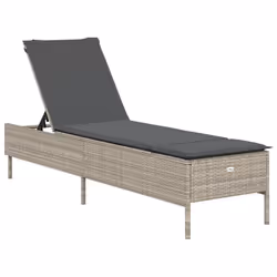 VidaXL 3261592 chaise d'extérieur Terrace Siège rembourré Polyuréthane, Acier Gris - Vue supplémentaire 4