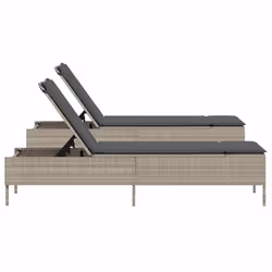 VidaXL 3261592 chaise d'extérieur Terrace Siège rembourré Polyuréthane, Acier Gris - Vue supplémentaire 6