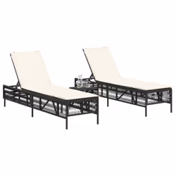 VidaXL 3261596 chaise d'extérieur Terrace Siège rembourré Polyuréthane, Acier Crème, Blanc
