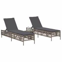 VidaXL 3261598 chaise d'extérieur Terrace Siège rembourré Polyuréthane, Acier Gris - Vue supplémentaire 3