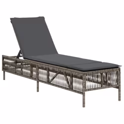 VidaXL 3261598 chaise d'extérieur Terrace Siège rembourré Polyuréthane, Acier Gris - Vue supplémentaire 4