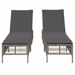 VidaXL 3261598 chaise d'extérieur Terrace Siège rembourré Polyuréthane, Acier Gris - Vue supplémentaire 5