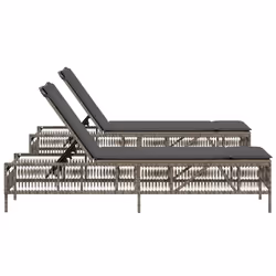VidaXL 3261598 chaise d'extérieur Terrace Siège rembourré Polyuréthane, Acier Gris - Vue supplémentaire 6