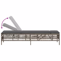 VidaXL 3261598 chaise d'extérieur Terrace Siège rembourré Polyuréthane, Acier Gris - Vue supplémentaire 8