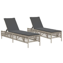 VidaXL 3261601 chaise d'extérieur Terrace Siège rembourré Polyuréthane, Acier Gris