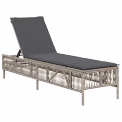 VidaXL 3261601 chaise d'extérieur Terrace Siège rembourré Polyuréthane, Acier Gris - Vue supplémentaire 4