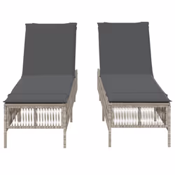 VidaXL 3261601 chaise d'extérieur Terrace Siège rembourré Polyuréthane, Acier Gris - Vue supplémentaire 5