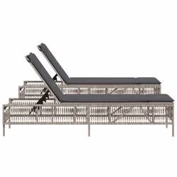 VidaXL 3261601 chaise d'extérieur Terrace Siège rembourré Polyuréthane, Acier Gris - Vue supplémentaire 6
