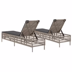 VidaXL 3261601 chaise d'extérieur Terrace Siège rembourré Polyuréthane, Acier Gris - Vue supplémentaire 7