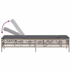 VidaXL 3261601 chaise d'extérieur Terrace Siège rembourré Polyuréthane, Acier Gris - Vue supplémentaire 8