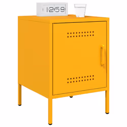 VidaXL 842916 Table de nuit et table de chevet Jaune - Vue supplémentaire 4