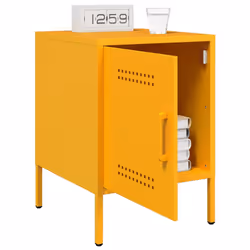 VidaXL 842916 Table de nuit et table de chevet Jaune - Vue supplémentaire 5